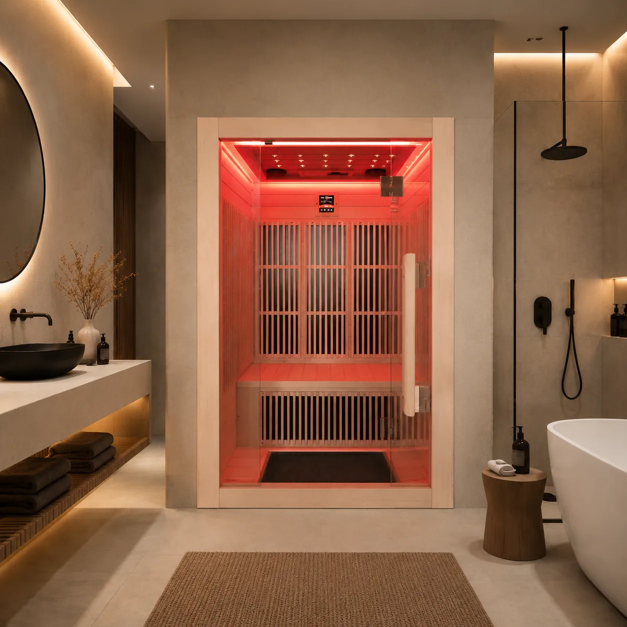 SIP-I014S Far-Infrared Indoor Sauna — 120 × 90 × 190 cm